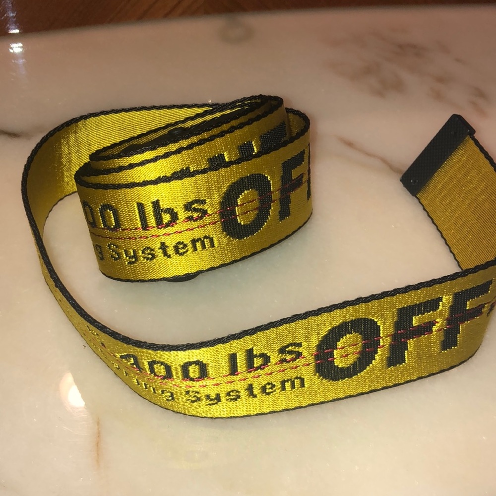 Off White Belt Yellow